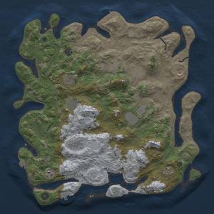 Thumbnail Rust Map: Procedural Map, Size: 4250, Seed: 1727697169, 19 Monuments