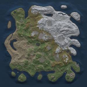 Thumbnail Rust Map: Procedural Map, Size: 3750, Seed: 687430809, 18 Monuments