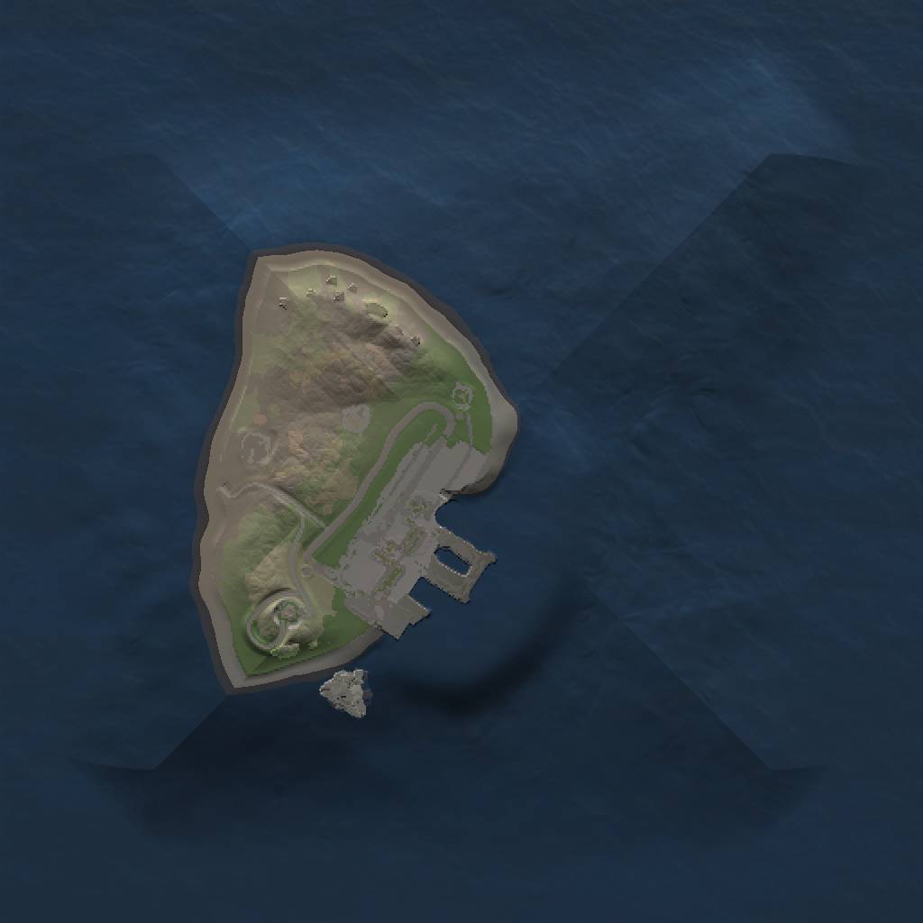 Rust Map: Procedural Map, Size: 1000, Seed: 10232130, 4 Monuments