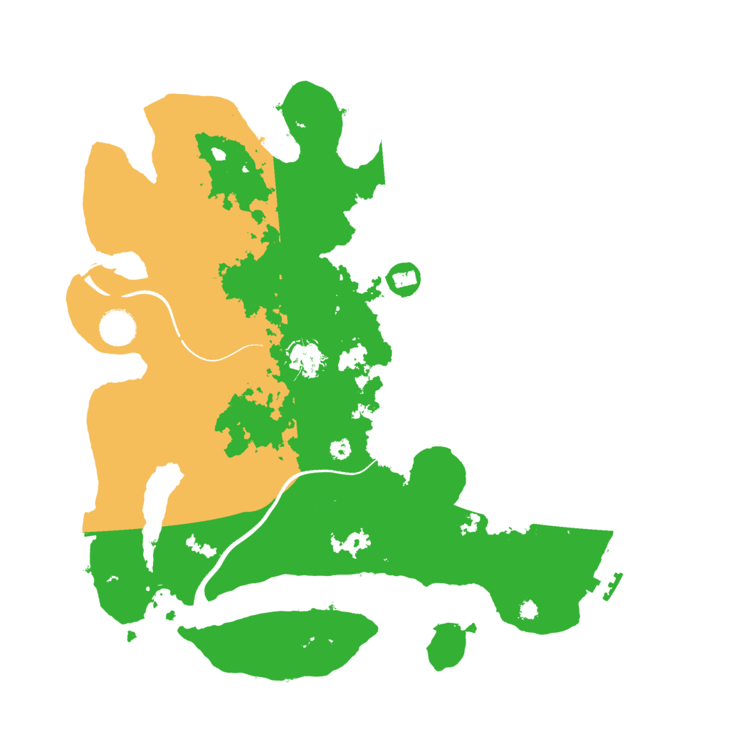 Biome Rust Map: Procedural Map, Size: 3500, Seed: 1995920263