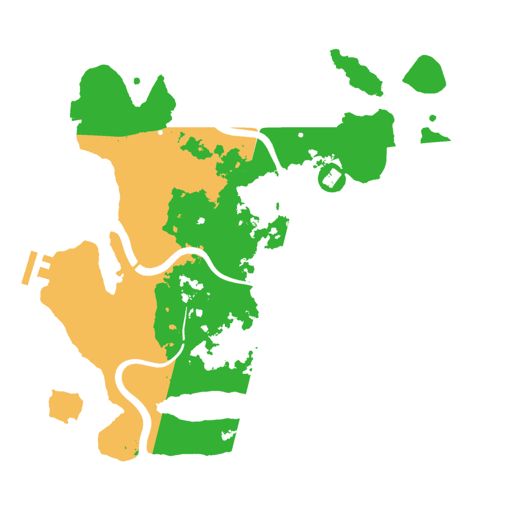 Biome Rust Map: Procedural Map, Size: 3000, Seed: 259885