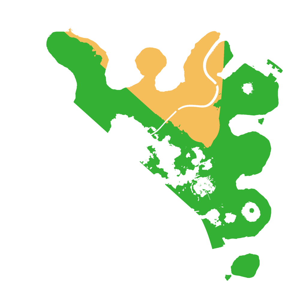 Biome Rust Map: Procedural Map, Size: 2500, Seed: 46134894