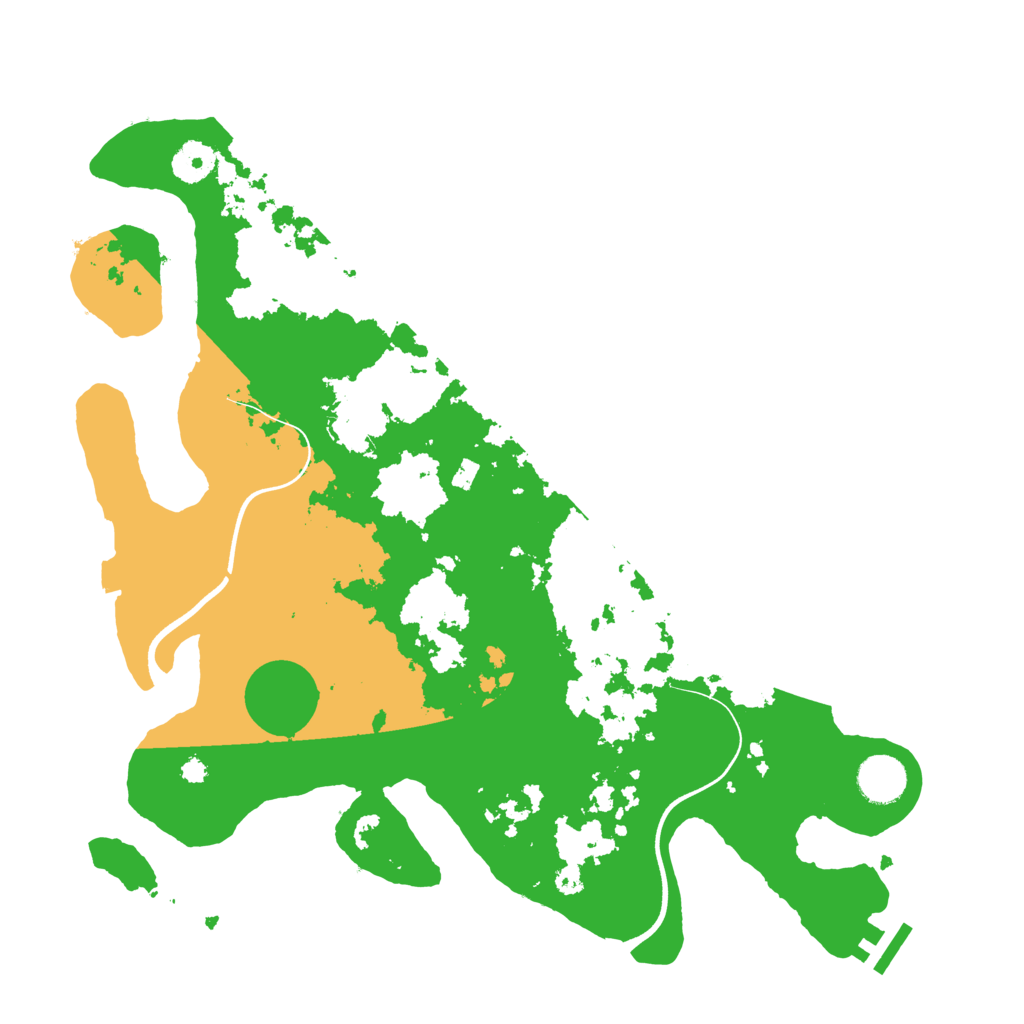Biome Rust Map: Procedural Map, Size: 3700, Seed: 34411359