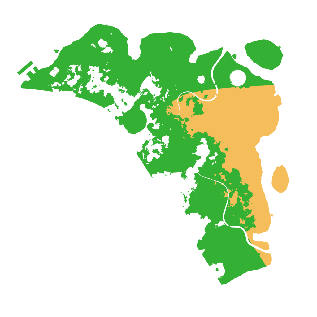 Biome Rust Map: Procedural Map, Size: 3500, Seed: 11356987