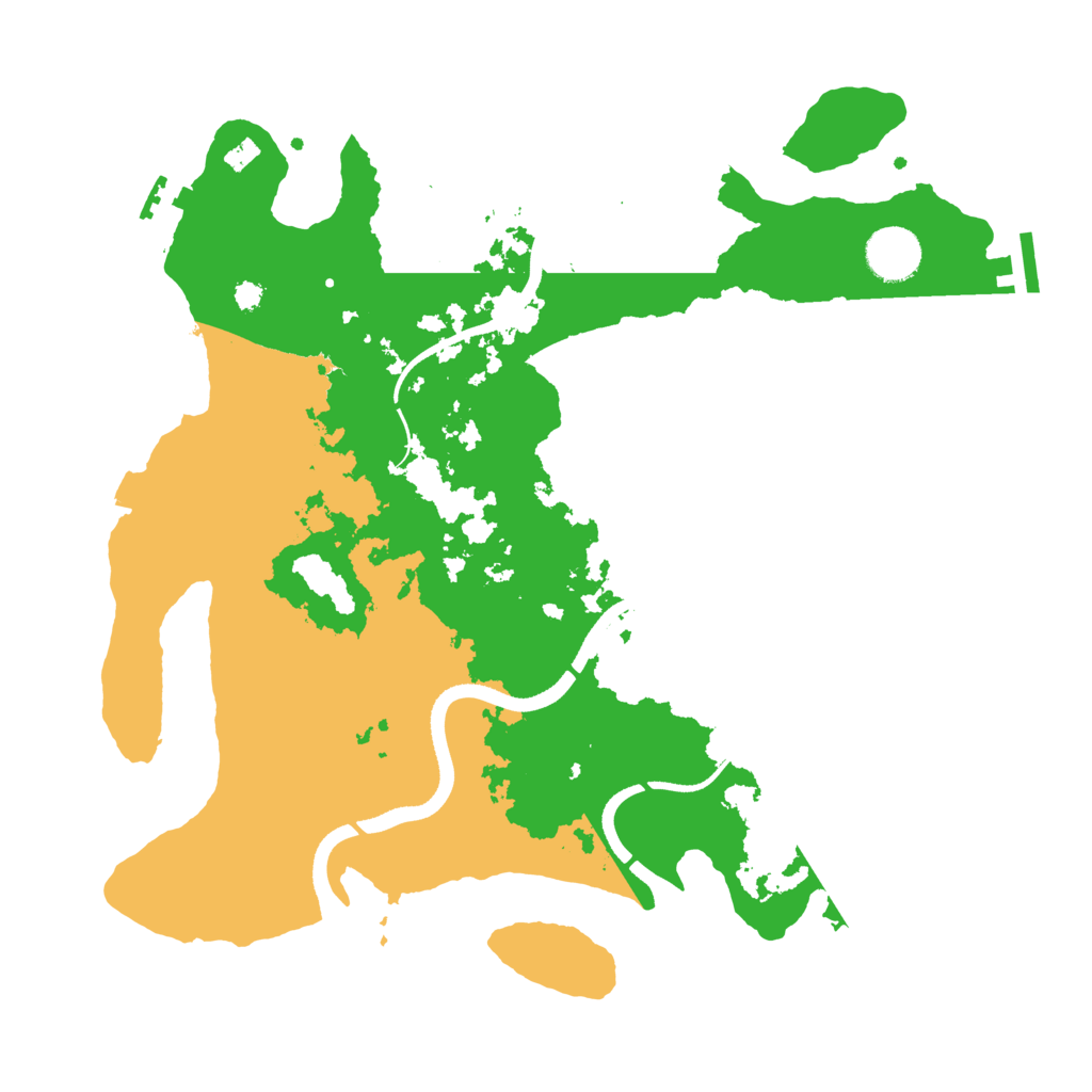 Biome Rust Map: Procedural Map, Size: 3500, Seed: 361341006