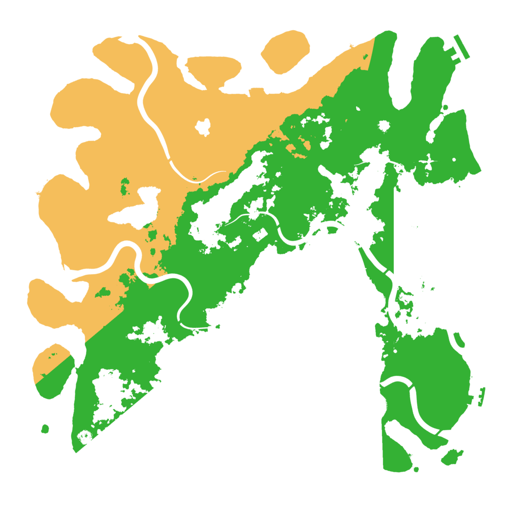 Biome Rust Map: Procedural Map, Size: 4100, Seed: 23436391