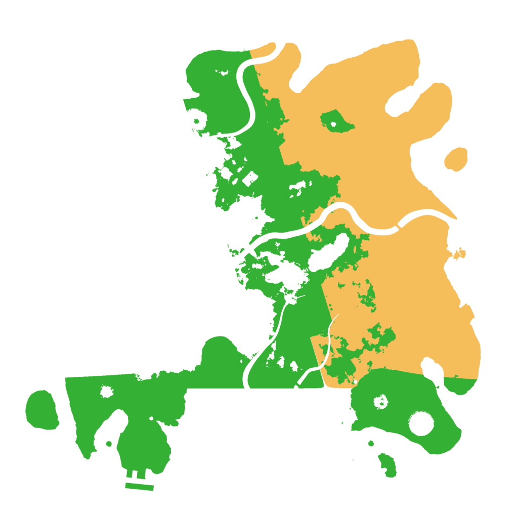 Biome Rust Map: Procedural Map, Size: 3700, Seed: 263211775