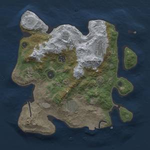 Thumbnail Rust Map: Procedural Map, Size: 3000, Seed: 1661824291, 11 Monuments