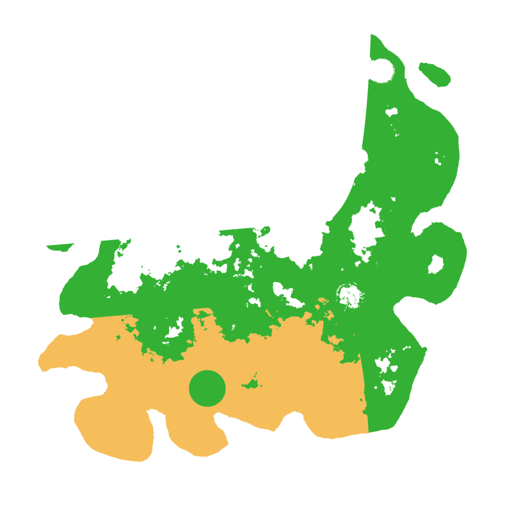 Biome Rust Map: Barren, Size: 3650, Seed: 55395457