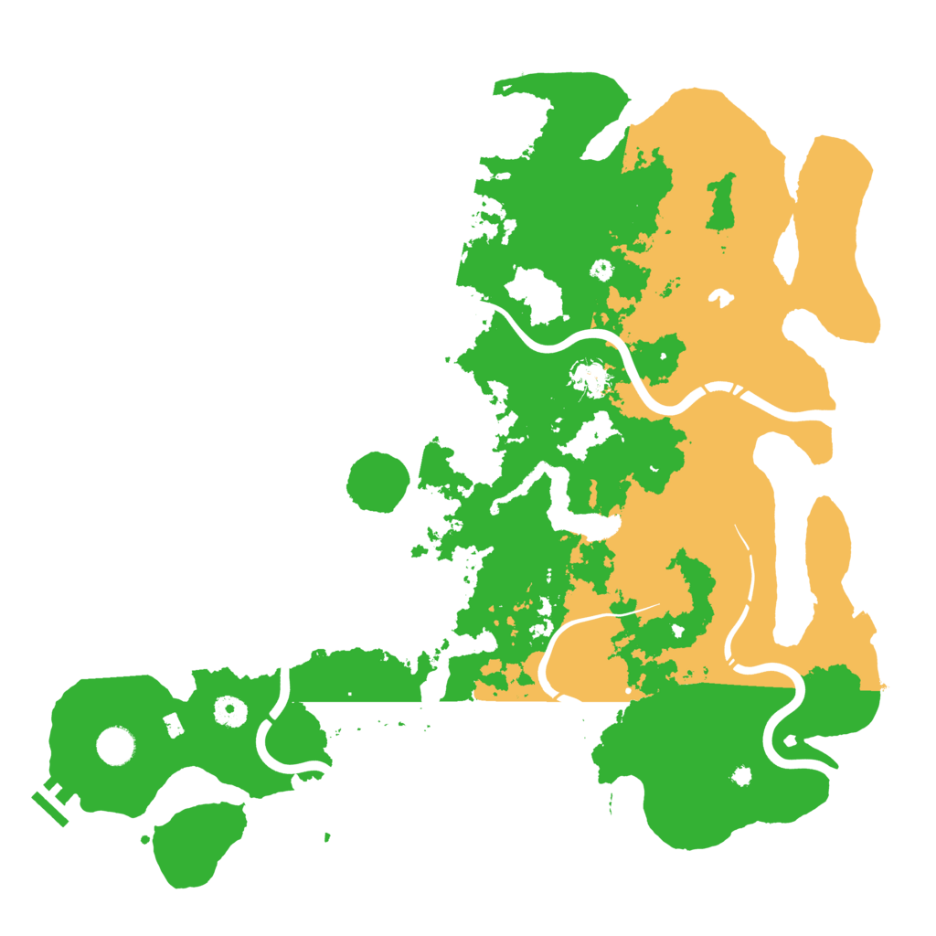 Biome Rust Map: Procedural Map, Size: 4300, Seed: 45467701