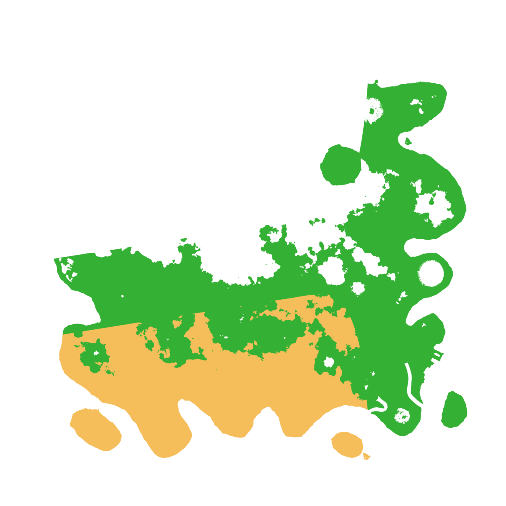 Biome Rust Map: Procedural Map, Size: 3500, Seed: 91764054