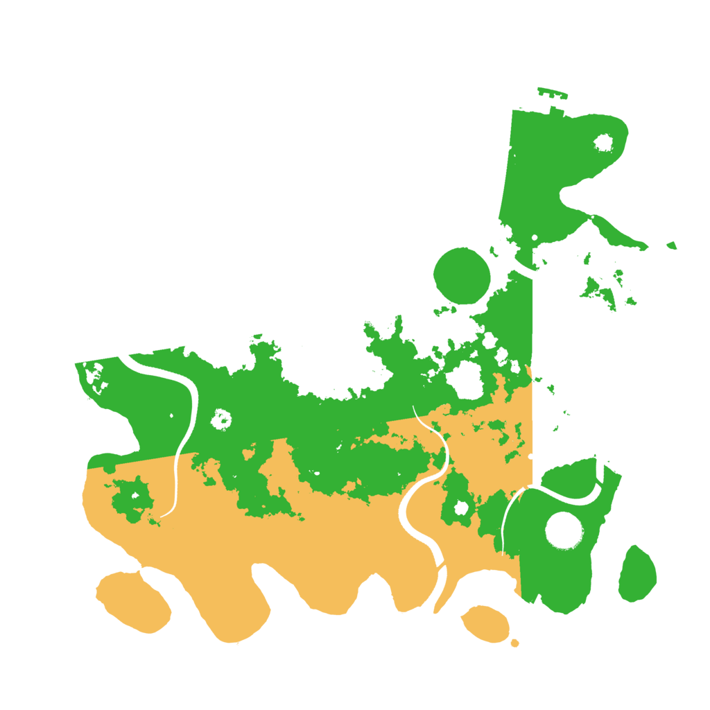 Biome Rust Map: Procedural Map, Size: 3500, Seed: 91764054