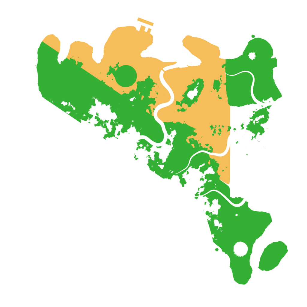 Biome Rust Map: Procedural Map, Size: 3750, Seed: 573789727
