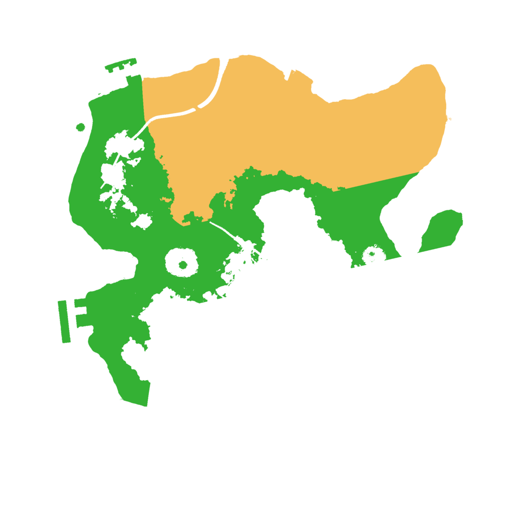 Biome Rust Map: Procedural Map, Size: 2500, Seed: 16980