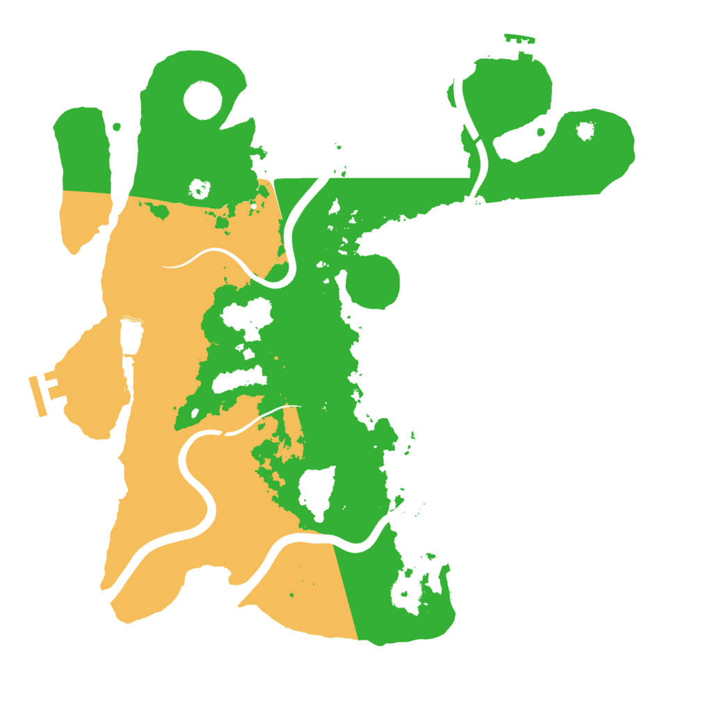 Biome Rust Map: Procedural Map, Size: 3500, Seed: 711858230