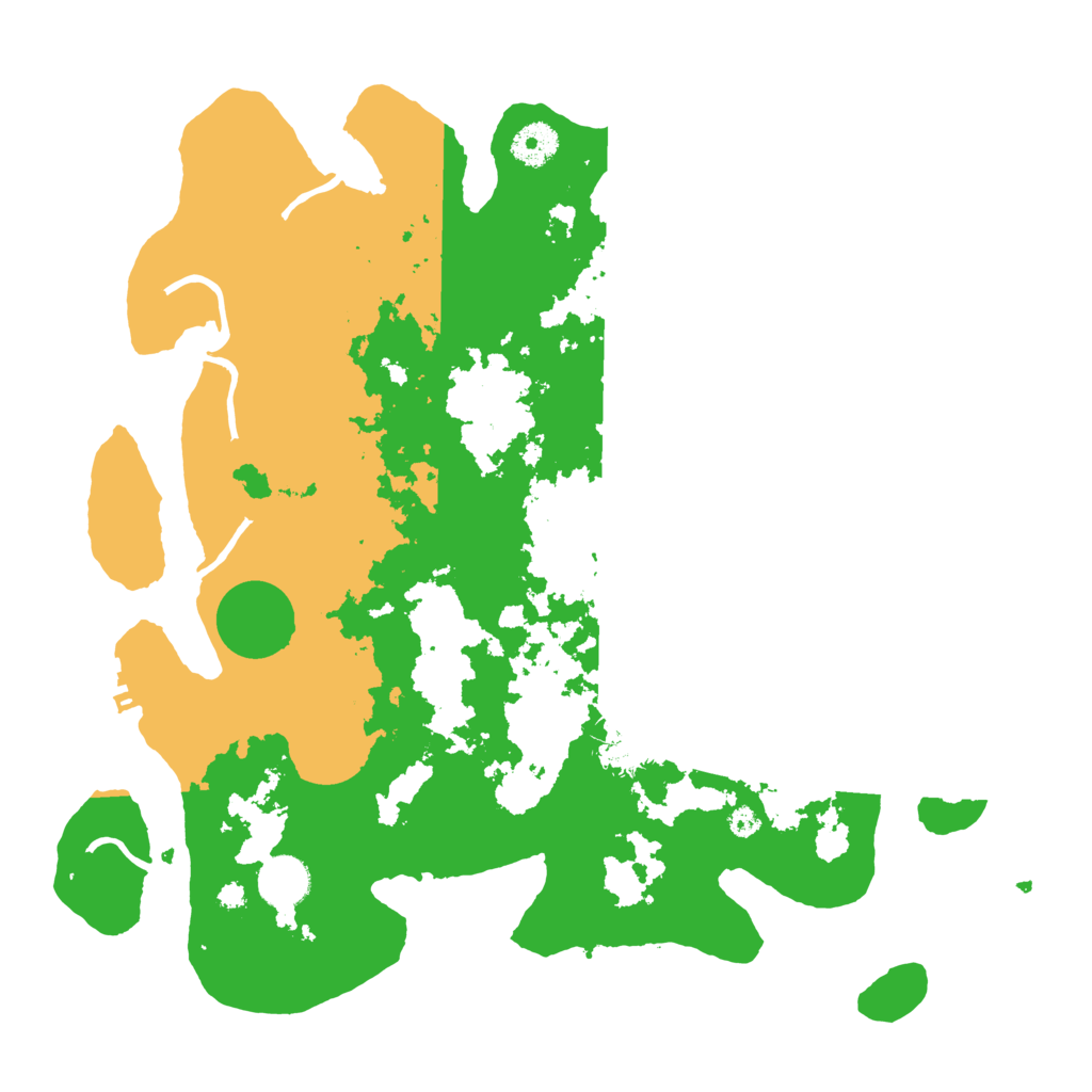 Biome Rust Map: Procedural Map, Size: 3700, Seed: 520175581
