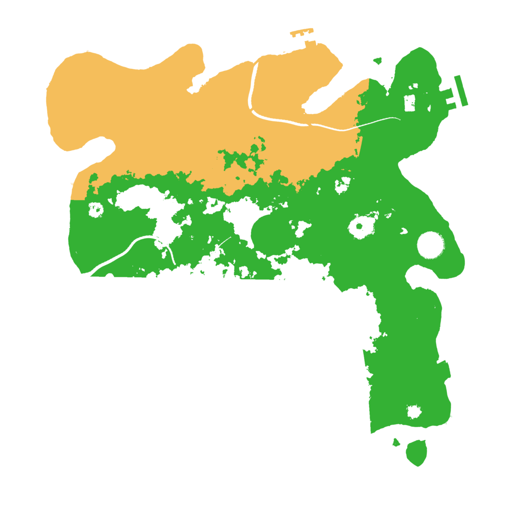 Biome Rust Map: Procedural Map, Size: 3300, Seed: 636040116