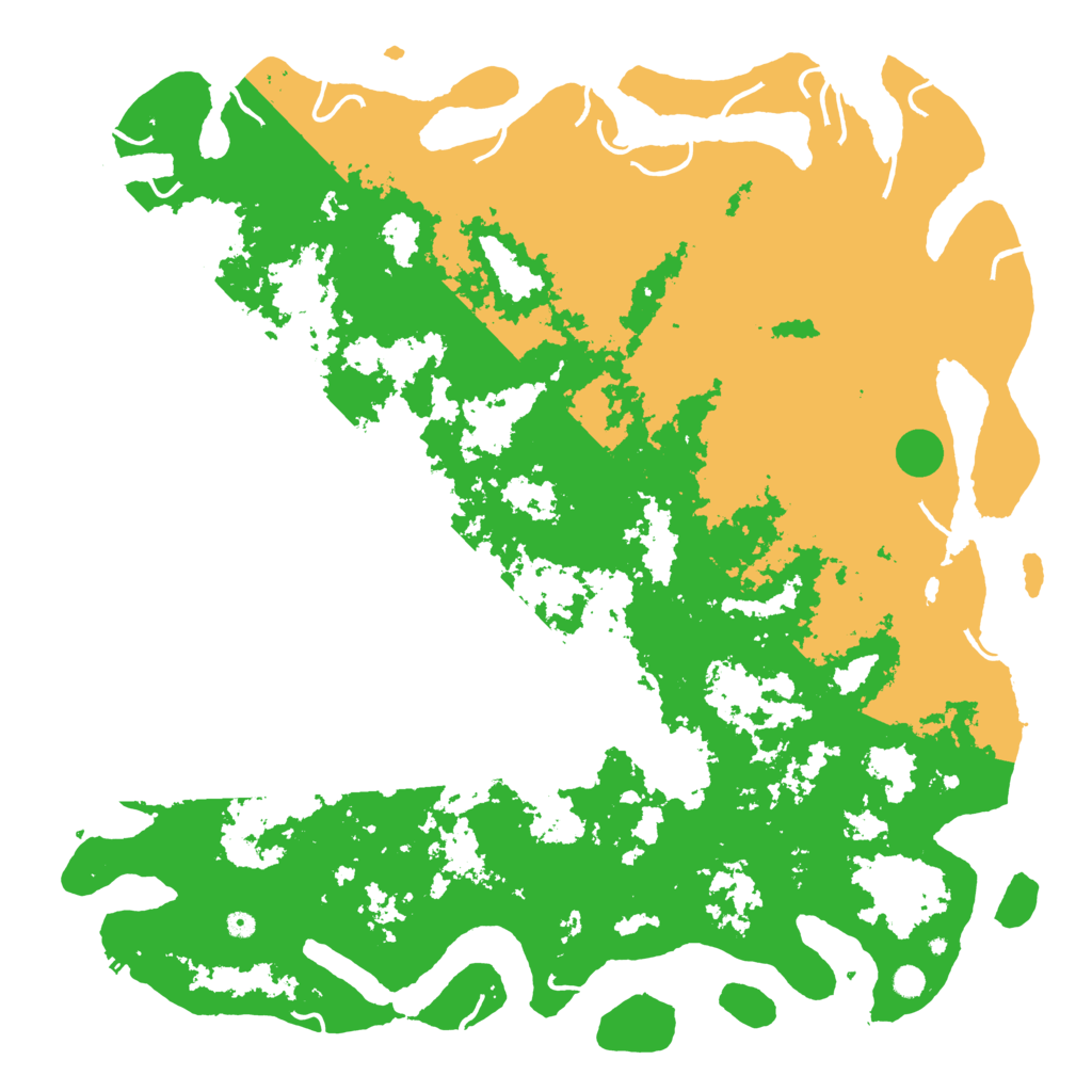Biome Rust Map: Procedural Map, Size: 6000, Seed: 19740516