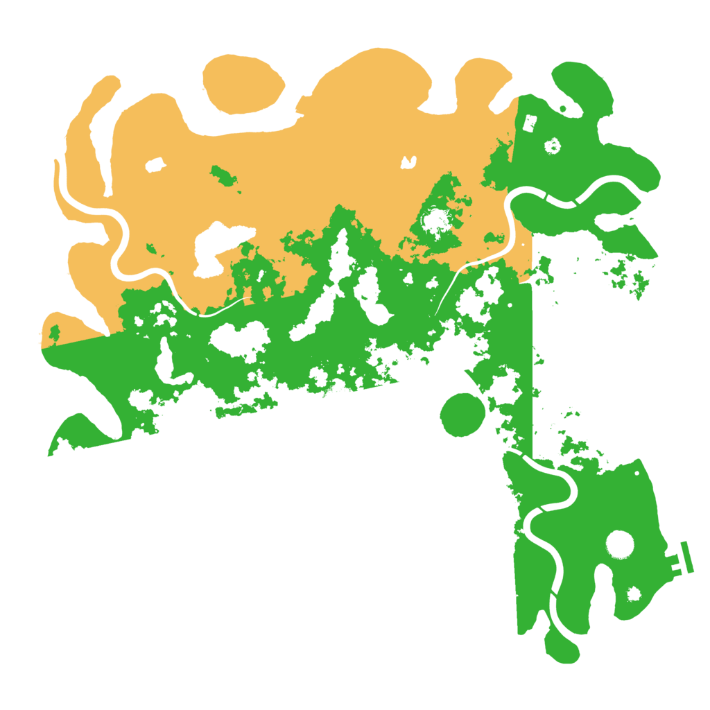 Biome Rust Map: Procedural Map, Size: 4500, Seed: 46277945