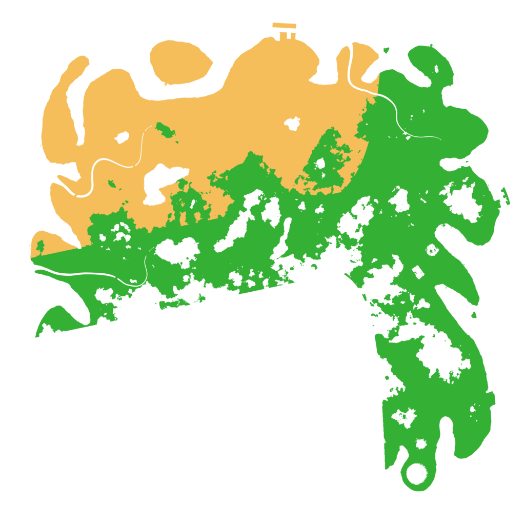 Biome Rust Map: Procedural Map, Size: 4500, Seed: 46277945