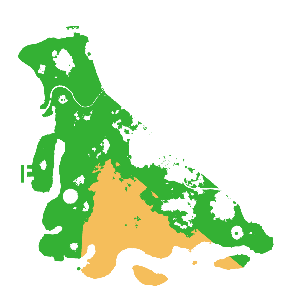 Biome Rust Map: Procedural Map, Size: 3550, Seed: 48497746