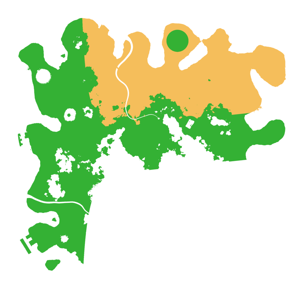 Biome Rust Map: Procedural Map, Size: 3700, Seed: 57287714