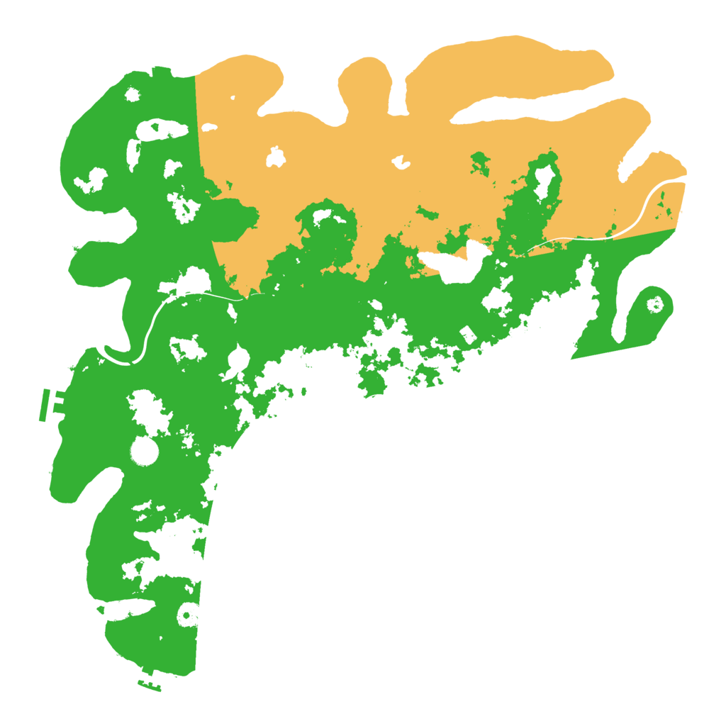 Biome Rust Map: Procedural Map, Size: 4500, Seed: 1261051161