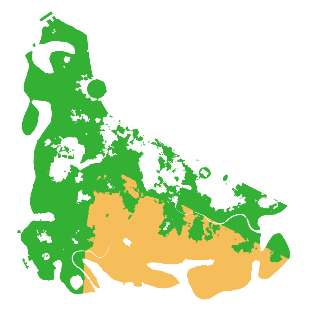 Biome Rust Map: Procedural Map, Size: 4400, Seed: 13829