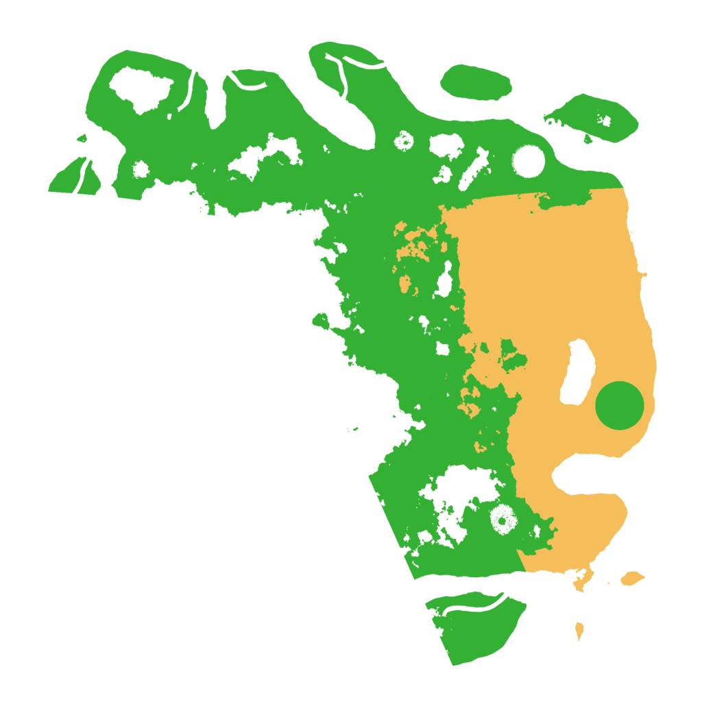 Biome Rust Map: Procedural Map, Size: 3800, Seed: 51592647