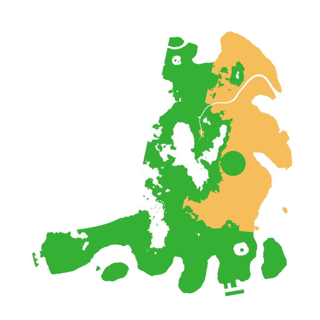 Biome Rust Map: Procedural Map, Size: 3400, Seed: 81597693