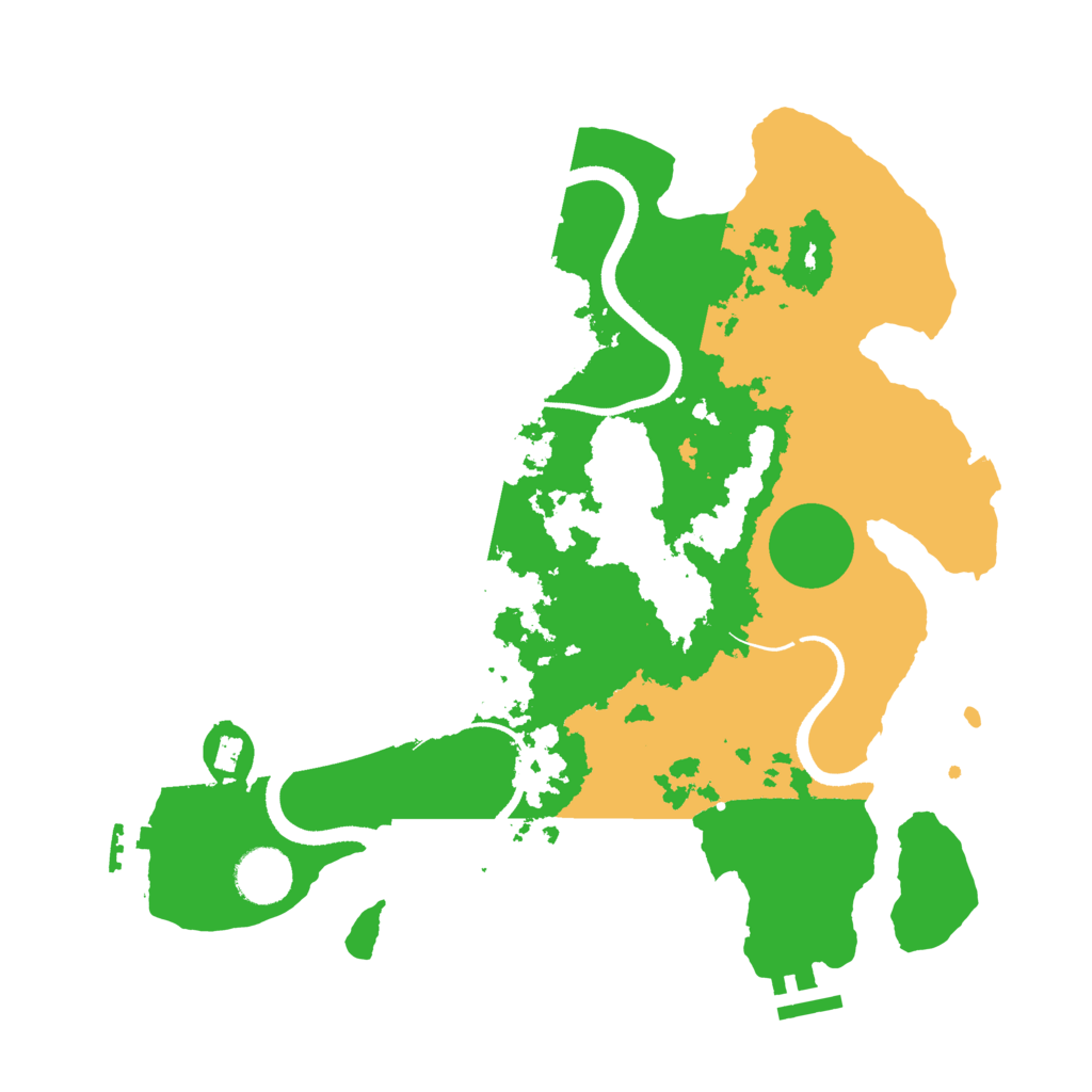 Biome Rust Map: Procedural Map, Size: 3400, Seed: 81597693