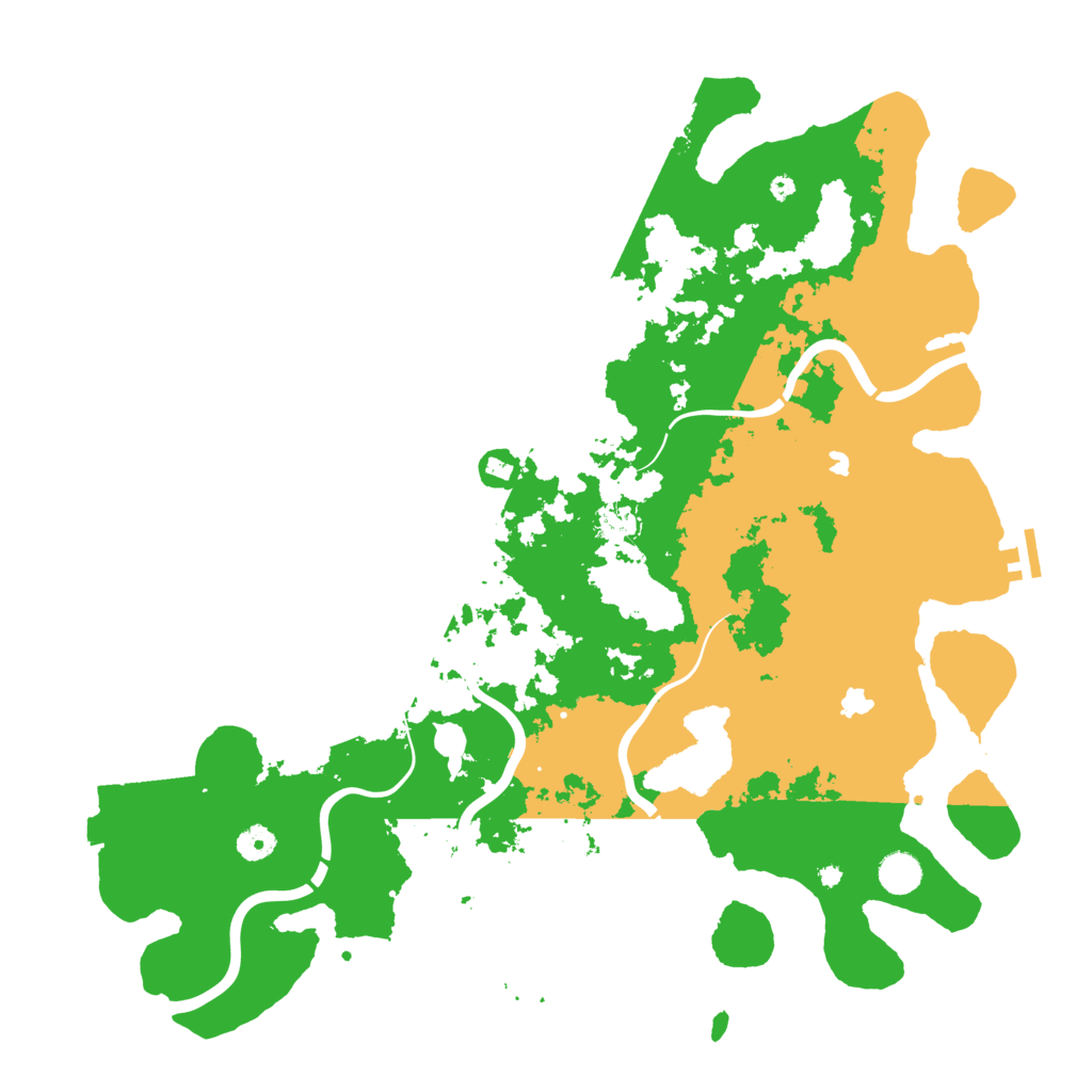 Biome Rust Map: Procedural Map, Size: 4500, Seed: 1333571650