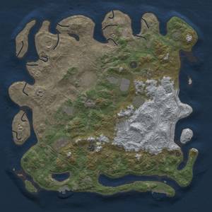 Thumbnail Rust Map: Procedural Map, Size: 4400, Seed: 74372035, 19 Monuments