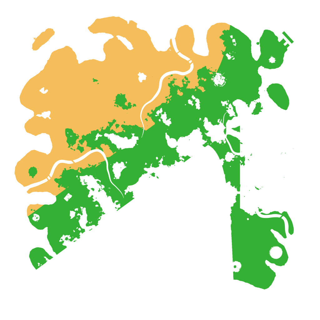 Biome Rust Map: Procedural Map, Size: 4500, Seed: 33233563