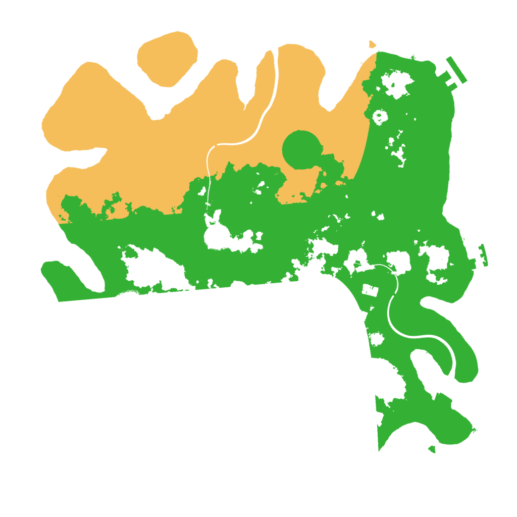 Biome Rust Map: Procedural Map, Size: 3500, Seed: 1077888529