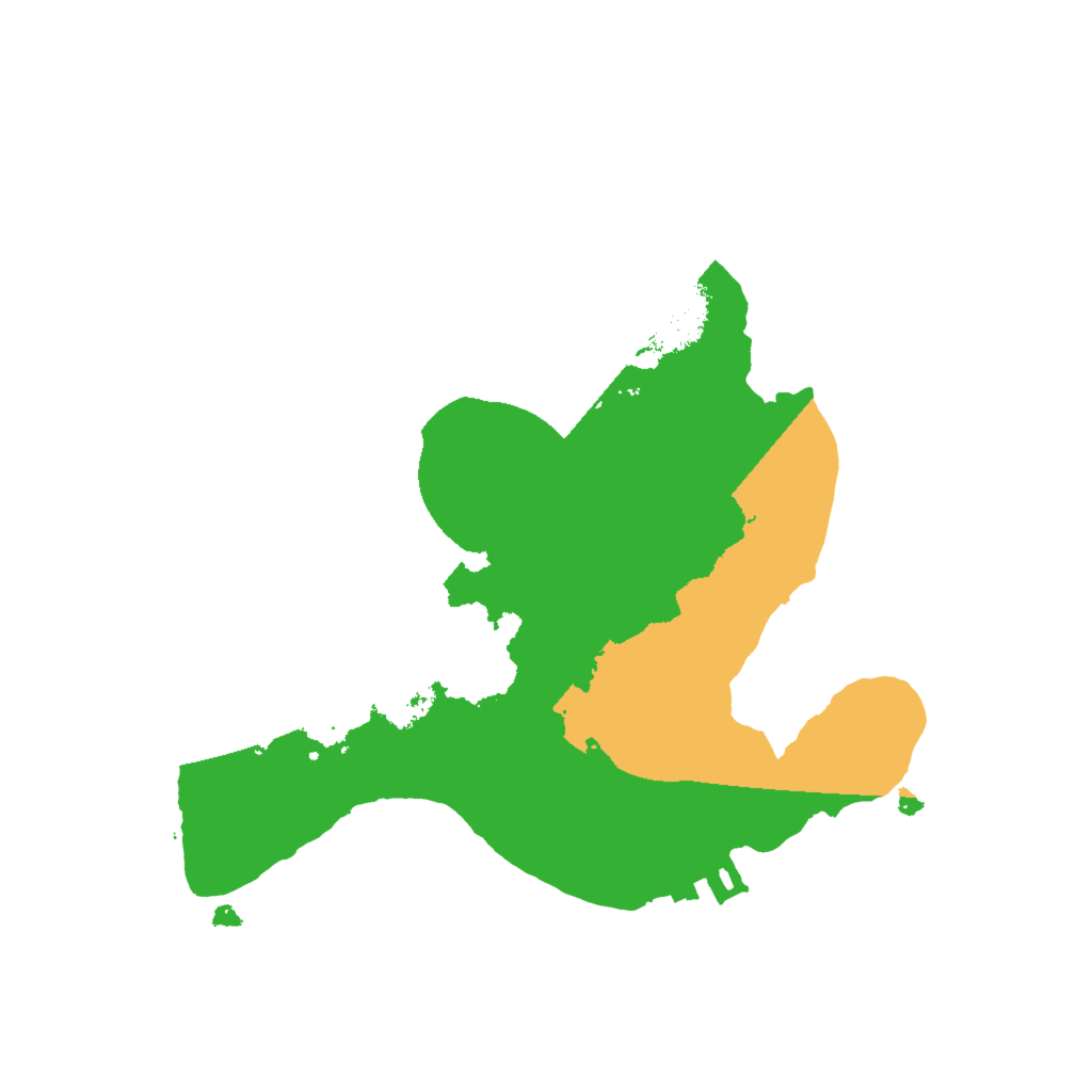 Biome Rust Map: Procedural Map, Size: 2000, Seed: 739441131