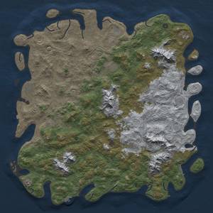 Thumbnail Rust Map: Procedural Map, Size: 6000, Seed: 2035748901, 19 Monuments