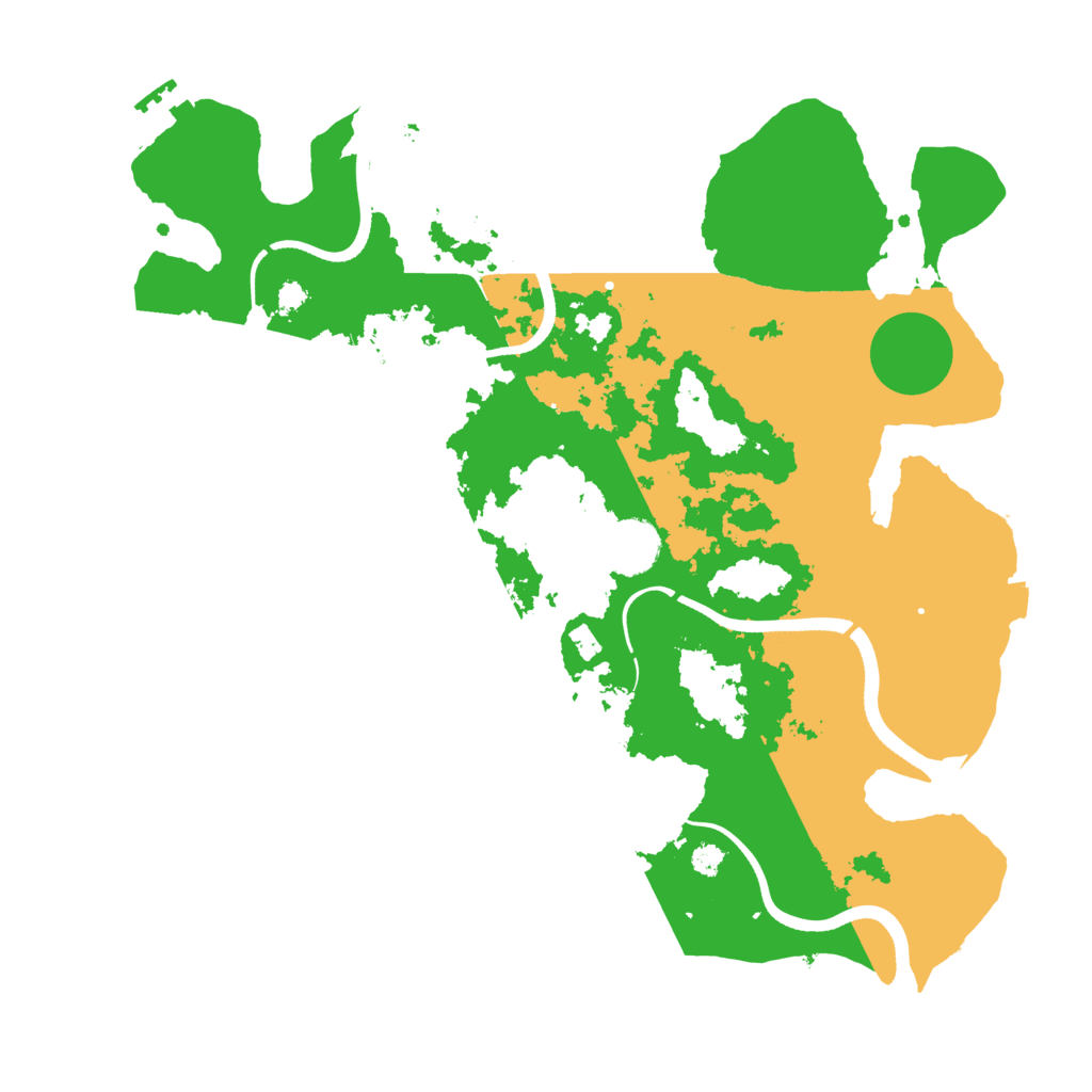 Biome Rust Map: Procedural Map, Size: 3500, Seed: 96342578