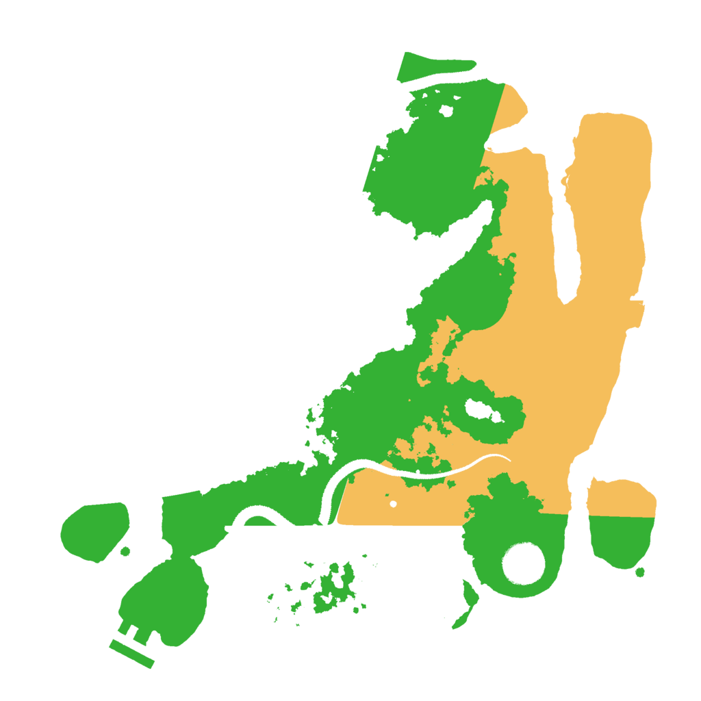 Biome Rust Map: Procedural Map, Size: 3000, Seed: 1024131073