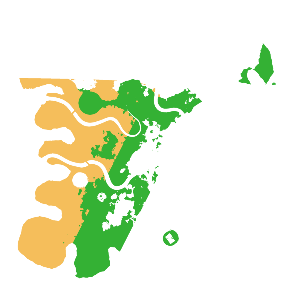 Biome Rust Map: Procedural Map, Size: 3500, Seed: 222448