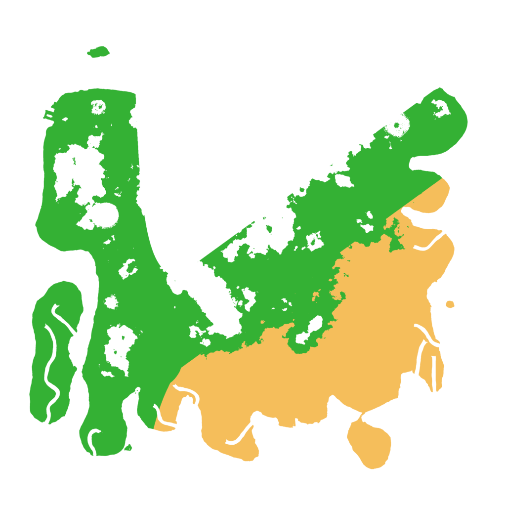 Biome Rust Map: Procedural Map, Size: 3500, Seed: 145021093