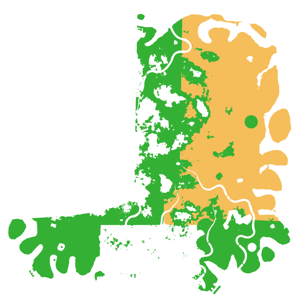Biome Rust Map: Procedural Map, Size: 6000, Seed: 1753160368