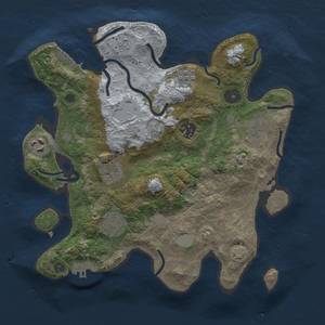 Thumbnail Rust Map: Procedural Map, Size: 3000, Seed: 13133, 14 Monuments