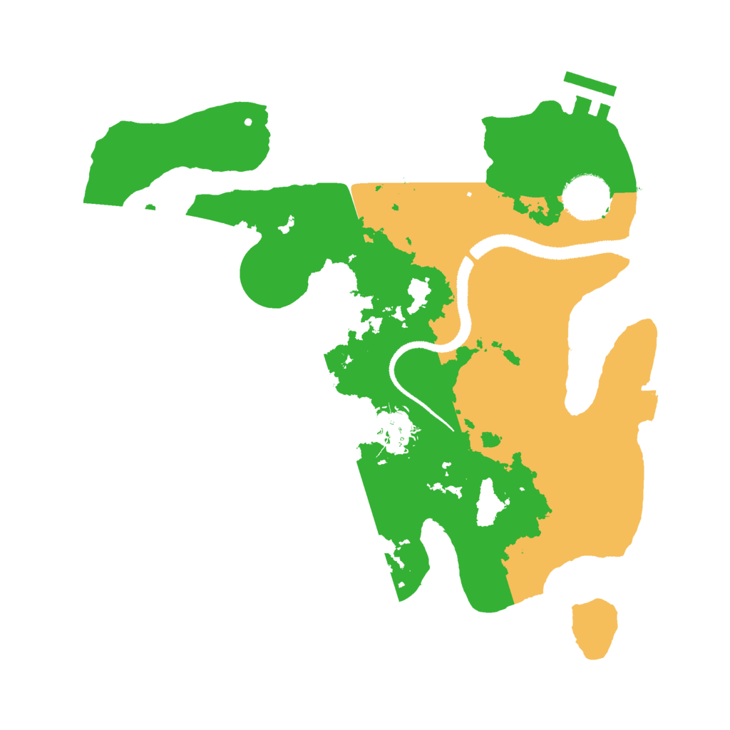 Biome Rust Map: Procedural Map, Size: 2800, Seed: 1988761340