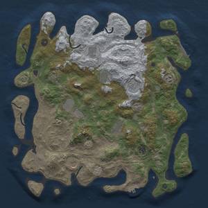 Thumbnail Rust Map: Procedural Map, Size: 4250, Seed: 993836741, 18 Monuments