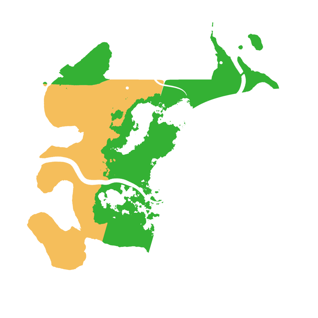 Biome Rust Map: Procedural Map, Size: 3000, Seed: 30841