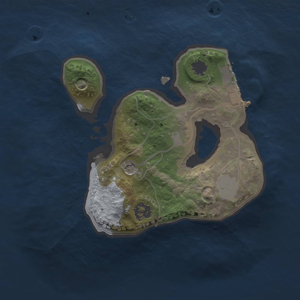 Rust Map: Procedural Map, Size: 1700, Seed: 10101, 5 Monuments