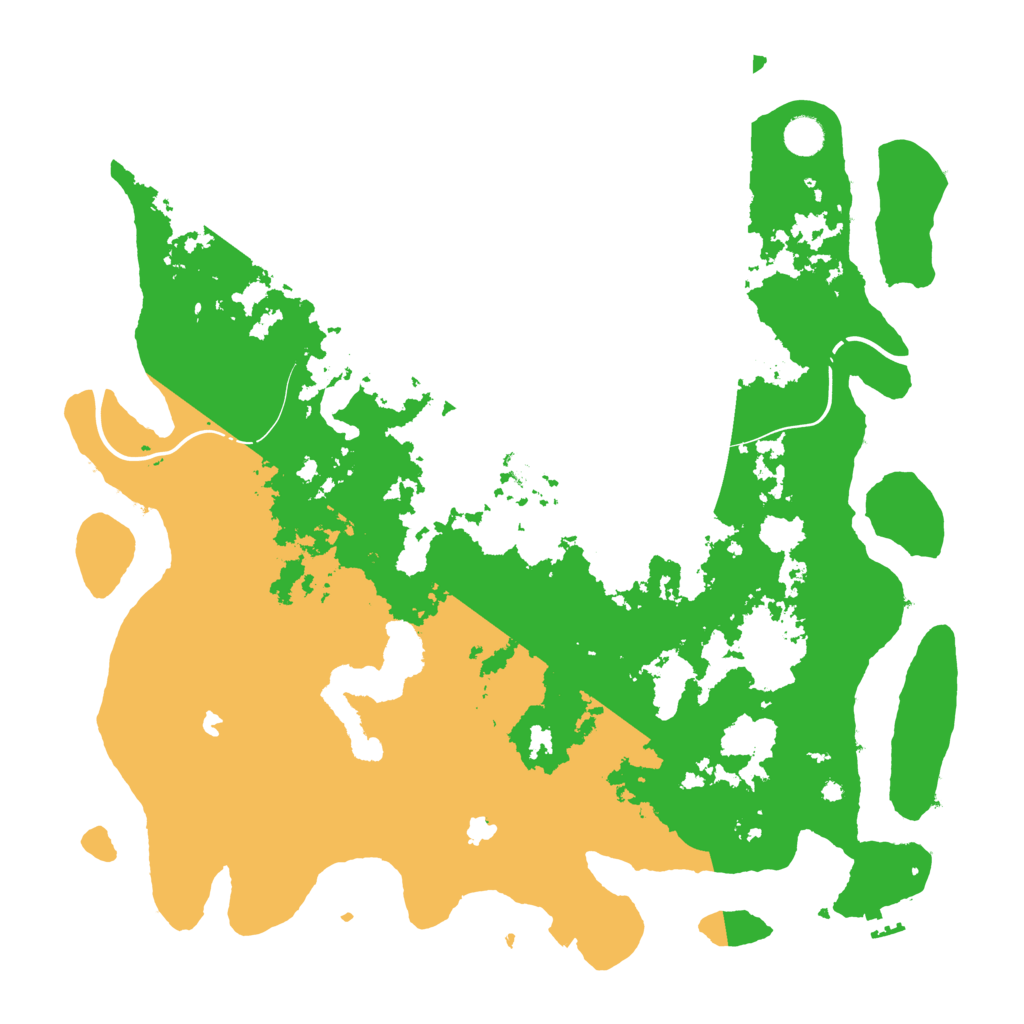 Biome Rust Map: Procedural Map, Size: 4500, Seed: 437576574
