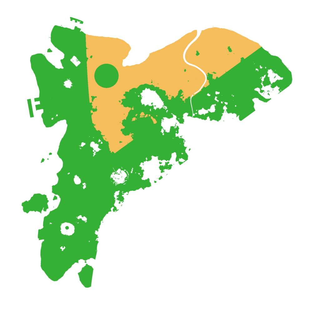 Biome Rust Map: Procedural Map, Size: 3500, Seed: 47903159