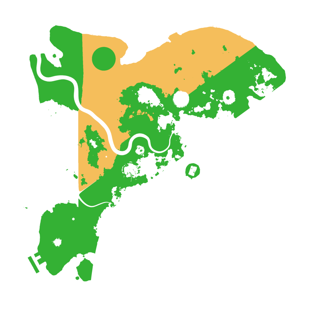 Biome Rust Map: Procedural Map, Size: 3500, Seed: 47903159